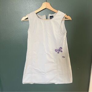 Y2K Embroidered bead khaki shift